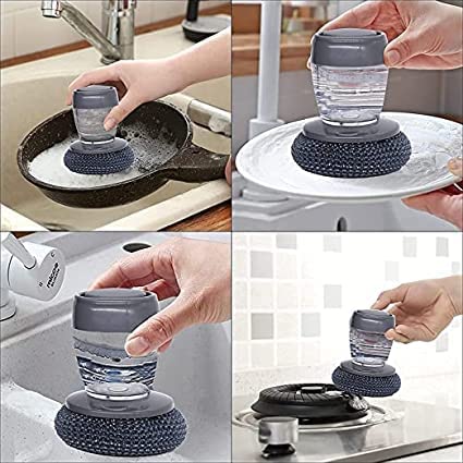 Scrubber with Soap Dispenser