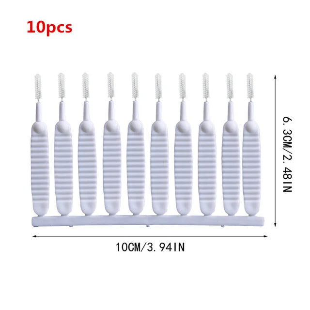 10 Pcs Mini Cleaning Brush FOR Shower Head AND Phone Hole Window Cleaner