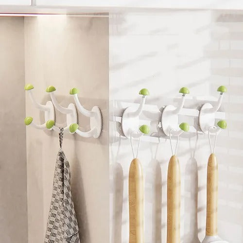 Multifunctional No-Drill Six-Link Clothes Hook