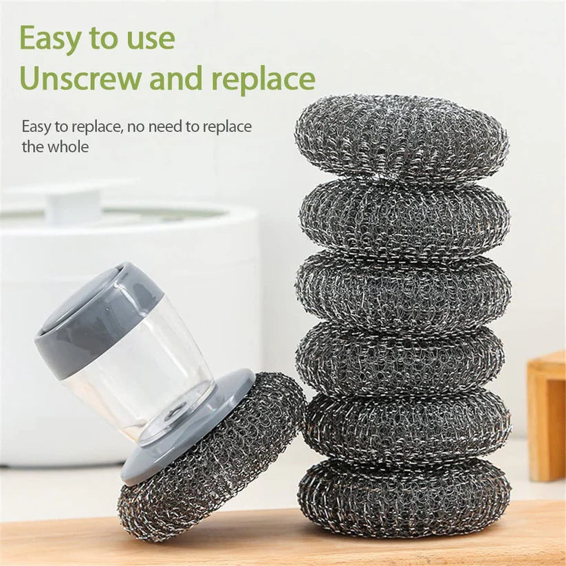 Scrubber with Soap Dispenser