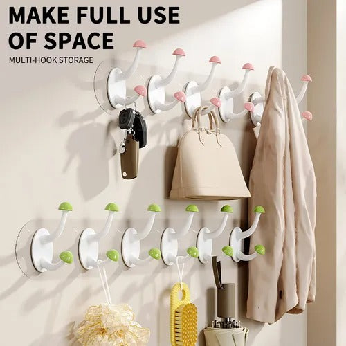 Multifunctional No-Drill Six-Link Clothes Hook